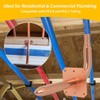 Copper Stub Out Elbow 1/2" x 6" with Wall Flange,