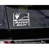 Aussie Agility ~ Agility Dog Agility Aussie Vinyl Window Decal