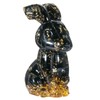 TUMBEELLUWA Pack of 2 Rabbit Crystal Figurine Resin Easter Bunny