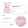 Maillot de ballet sin mangas para niñas con falda, estampado