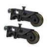 1 x Pair Sliding Patio Door Steel Rollers 32mm Wheels
