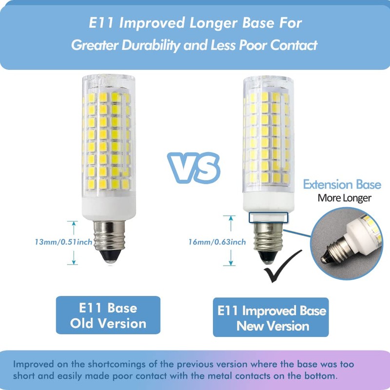 ZSSXOLED [Pack of 5] E11 LED Light Bulb 7W Dimmable