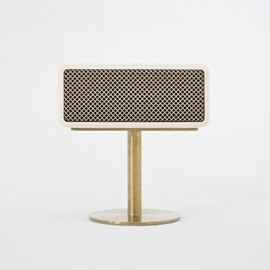 MARBLEHOLIC Emberton Speaker Stand(Satin Gold), for Marshall emberton Speaker, Opticaml Sound Quality, Width 5.35inch Height 3.94inch, Compact Size, Stylish Home Audio Setup, luxurios Matte Color