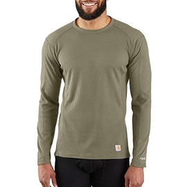 Carhartt Men's MBL113 Base Force® Midweight Base Layer Classic Crew - XX-Large - Burnt Olive
