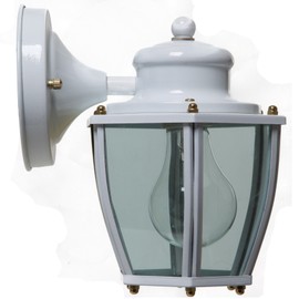 Boston Harbor HV-66961-WH 1-Light Wall Lantern,to 6"x 7-3/4” x 6-1/2”, White