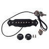 Alnicov Acoustic Guitar Pickup Magnetic Black with Fixing Screws and
