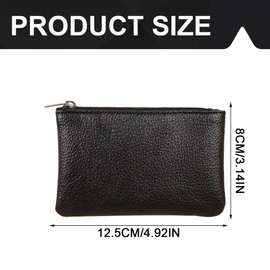 AEIOPRS Genuine Leather Key Bag Made in EU (Black)