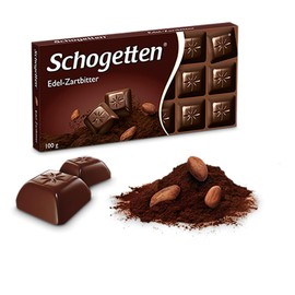Schogetten Dark Chocolate Bar Candy Original German Chocolate 100g/3.52oz (Pack of 2)