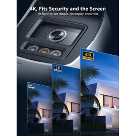 ANNKE C800 4K 8MP Security IP Bullet PoE Camera with Built-in Mic for Audio Recording, 100ft EXIR Night Vision, 4mm Lens, IP67 Waterproof, 512GB MicroSD Support (Excluded), Remote Access, Motion Alert