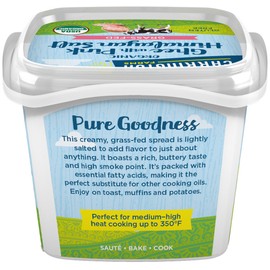 USDA Certified Organic Grass Fed Ghee with Himalayan Salt, 12oz, Carrington Farms