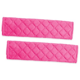 Luckious Car Seat Belt Pad Cover Car Safety Seatbelt Cover- 2 Pack Travel Cushion Seat Belt Covers Car Interior Protective Cover in Black or Pink