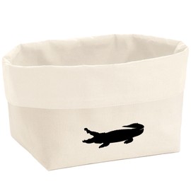 Huuraa Organizer Krokodile Silhouette Geschenk 3 Liter Medium Canvas Baumwolle Krokodile Geschenkidee