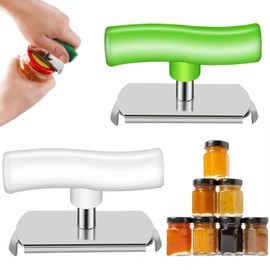 ZUYIST Pack of 2 Jar Openers, Screw Lid Openers, Adjustable Can Openers, Seniors, Stainless Steel Lid Opener, Non-Slip Design, Effortless Arthritis Jar Opener for Kitchen, Dining Room, Picnic