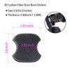 WORCAS 4Pcs Universal 3D Carbon Fiber Car Door Handle Paint