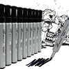 Buecs Permanent Markers, 80 Count Black Permanent Markers, Chisel tip,