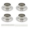4 PCS Shower Curtain Rod Holder, ULIFESTAR Closet Rod Brackets