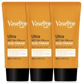 Baisezerin Vaseline Ultra Sun Cream 60ml 3 SPF50+PA ++++ / 바이존 바세린 울트라 선크림 60ml 3개 SPF50+ PA++++