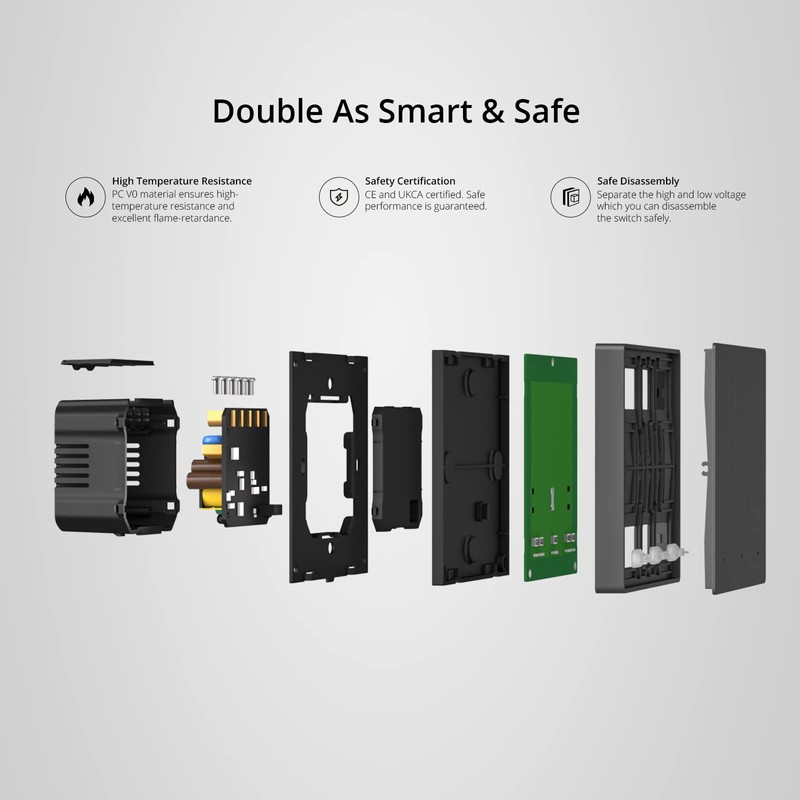 SONOFF Smart Mechanical Switch Smart Light Switch, 2.4GHz WiFi Light