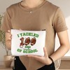 G2TUP Football Makeup Bag Football Lover Gifts I Tackled 100
