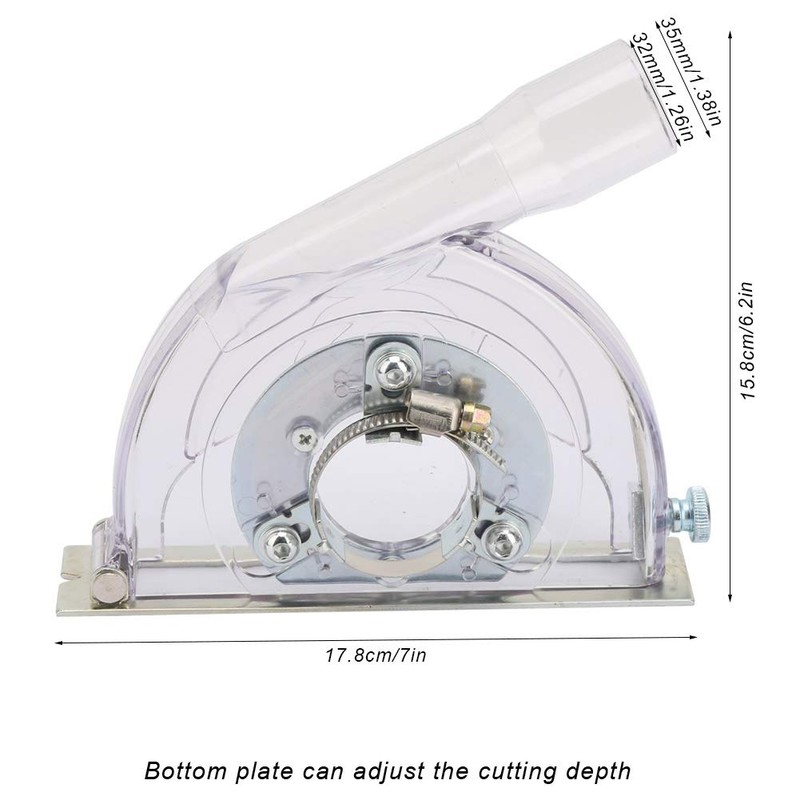 Cutting the Dust Cover Transparent PC Shell for 100/125/150 mm