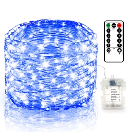 Edew Fairy Light 33FT 100 LED Fairy String Lights, 8 Modes Battery Operated Copper Wire Light with Remote and Timer, Starry Lights for DIY Bedroom Party Festival Decorations