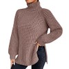 QUINTRA Loose Solid Color Sweater Medium Long Autumn/Winter Turtleneck Long