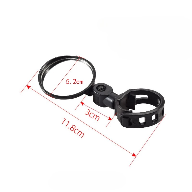 Bicycle Rearview Mirror for Safer Riding – 360° Adjustable Convex