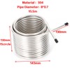 HinLIaDa 50' Mini Wort Chiller, 2 layers Coil Stainless Steel