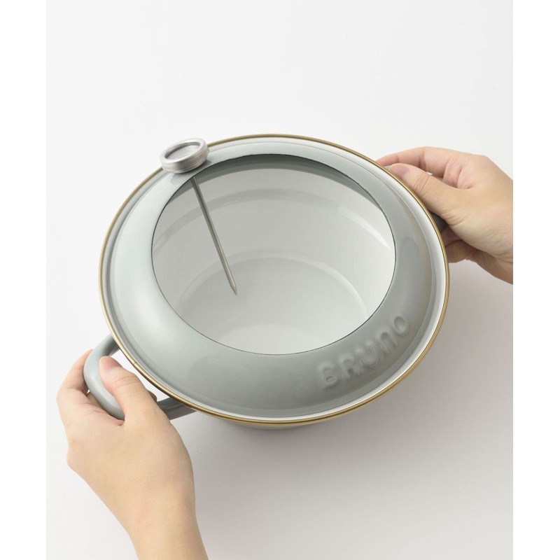 BRUNO BHK283-GRG Bruno Enamel, Compatible with IH Fire, Compatible with