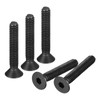 uxcell 1/4-20x1-1/2 Flat Head Socket Cap Screws, 10.9 Grade Carbon