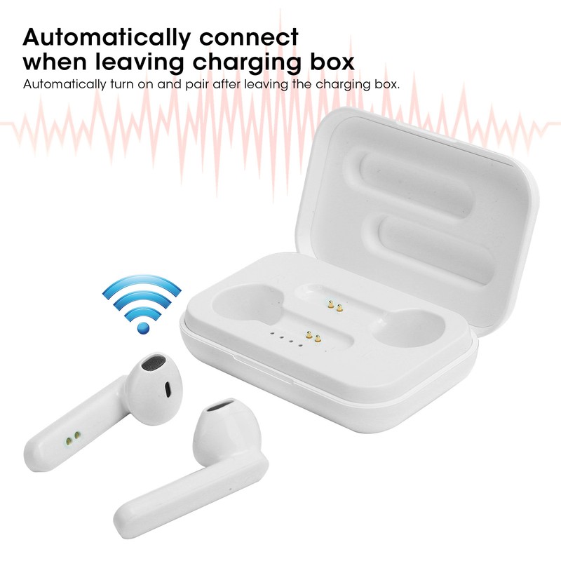 Bluetooth Earphone IPX5 Waterproof Wireless Headset Noise Reduction Half inEar