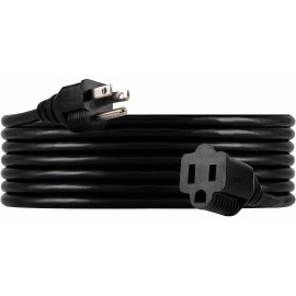 Unbranded 10Ft Extension Cord with 125 Volts at 13 Amps -16 AWG Power Extension Cable Cord