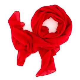 DOLCE ABBRACCIO SWEET LOVE Women's Chiffon Scarf / Stole for Spring, Summer, All Year Round -