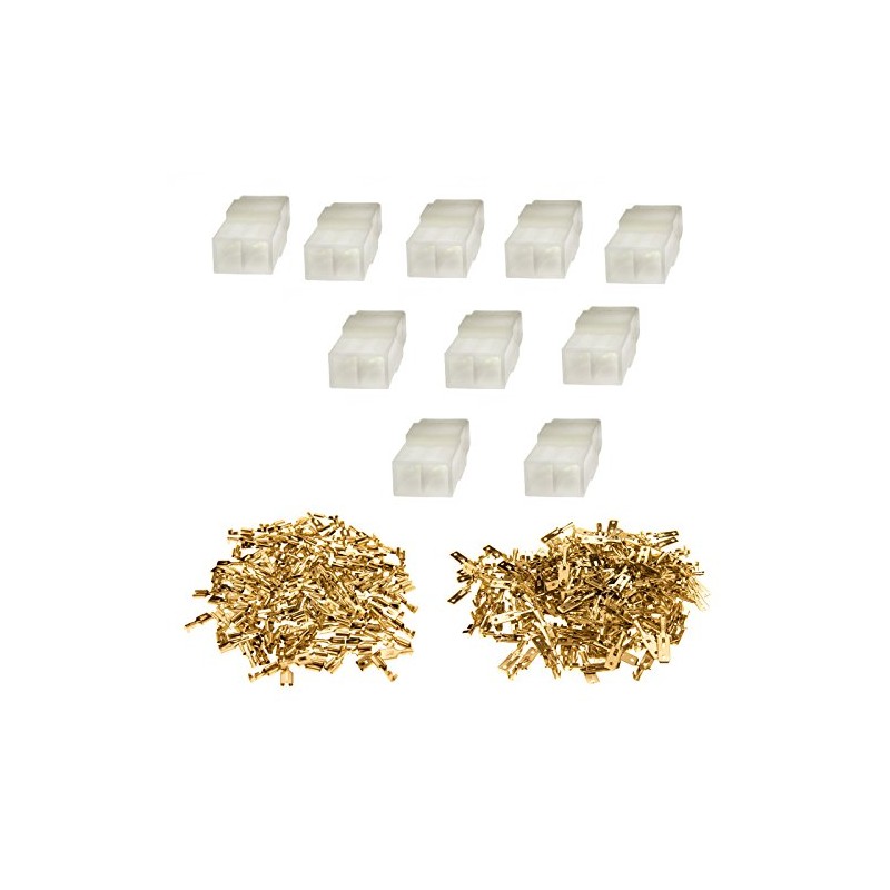 YINETTECH 6.3mm Car Electrical Multi Plug Connector Terminal Block Socket