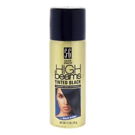 Salon Grafix High Beams Tinted Black Temporary Spray - No Bleach Hair Color for Women and Men - Temporary Hair Dye for Subtle Highlights - Black Indigo - 2.7 oz