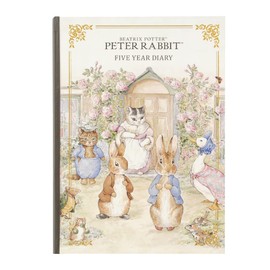 Diacars 1301-G02-140 Peter Rabbit (TM) Hilltop House No Name Engraved Diary for 5 Years