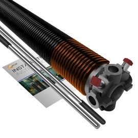 Garage Door Torsion Spring 192x2x24 Torsion Spring for Garage Door Repair for Right Side of Garage Door with Winding Bars Precision E-Coating 5-Year Warranty Minimum 30,000 Cycles (Black Cone)