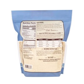 Bob's Red Mill Gluten Free Quick Cooking Rolled Oats, 28 oz (Pack of 1) - Gluten Free, Non-GMO, Vegan, Whole Grain, Kosher