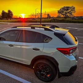 for Subaru crosstrek 2018-2023 Rear Side Window Mountain Decals for Car, Matte Black Mountain Decal, Mountain Decal Sticker