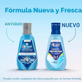 Crest Enjuague bucal Pro Health Multi-Protection, 1L, paquete de 2, beneficios 6 en 1, sin alcohol, reparación de esmalte, ambientador de aliento, ant