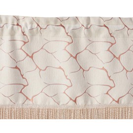 Violet Linen Milano Arts Artistic Design Decorative Window Treatment Rod Pocket Curtain Valance, 60" X 18", Gold