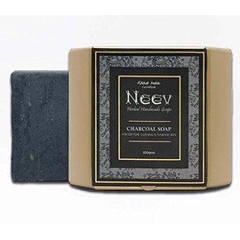 Handmade Ayurvedic Charcoal Soap (Charcoal Soap) 3.5 oz (100 g) NEEV CHARCOAL SOAP