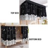 ITODA Bottom Bunk Bed Curtains Blackout Bed Drapes Single Bed