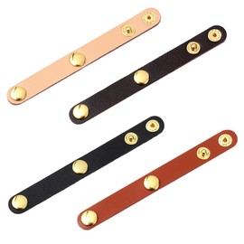 TIESOME 4 Pack Tote Bag Top Handle Keeper, Non Slip Lock 2 Side Grip Connection Fasteners with Snap Buttons Leather Clasp for Shoulder Strap Handbag Purse Wallet Satchel Clutch Bags DIY Craft