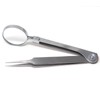 A2Z Scilab Magnifying Tweezers - Splinter Forceps With Magnifier - First Aid - A Type STR