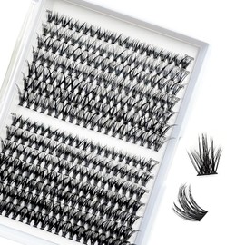 MENGCOOL 280 PCS Individual Lashes 30D 40D Lash Clusters 9-15Mix DIY False Eyelashes Wispy Lashes Bottom Lashes Diy Lashes Eyelash Extensions At Home (MIX 9-15MM)