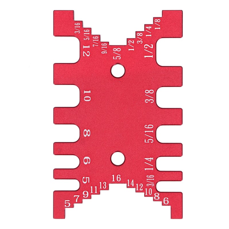 Dovetail Jig Tenon Caliper Aluminum Metric Imperial Scale Card Measuring