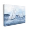 Stupell Industries White Sailboats Coasting Ocean Waters Blue Tide Canvas