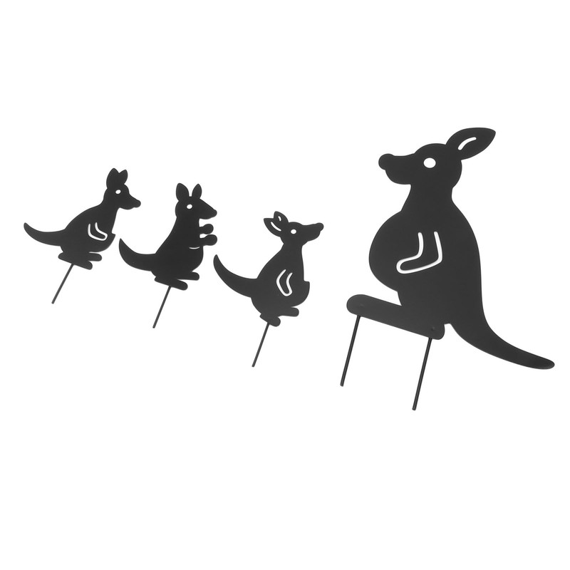 4pcs Iron Art Animal Decoration Ingenious Multi Purpose Kangaroo Plugin