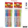 WIN 5 x 0.7mm Tip Ball Pens SirPrize BLUE Ballpoint